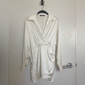 White Zara Cocktail Dress M